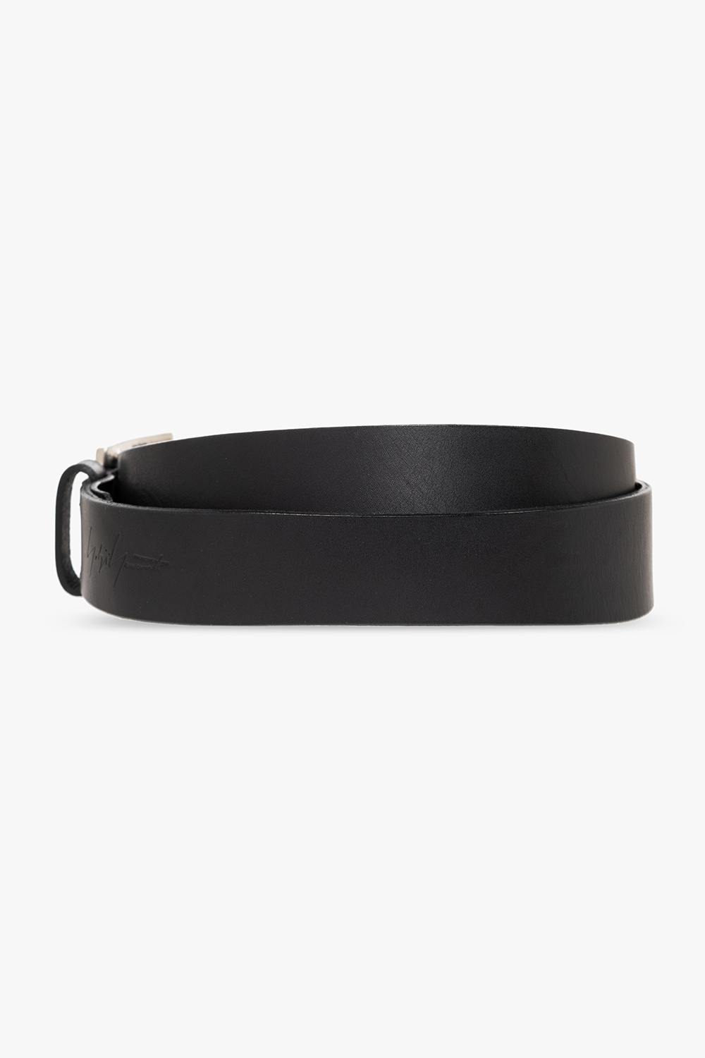 Black Leather belt Yohji Yamamoto - SchaferandweinerShops Canada